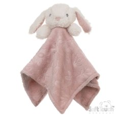 BC305-DP: Dusty Pink Bunny Embossed Comforter